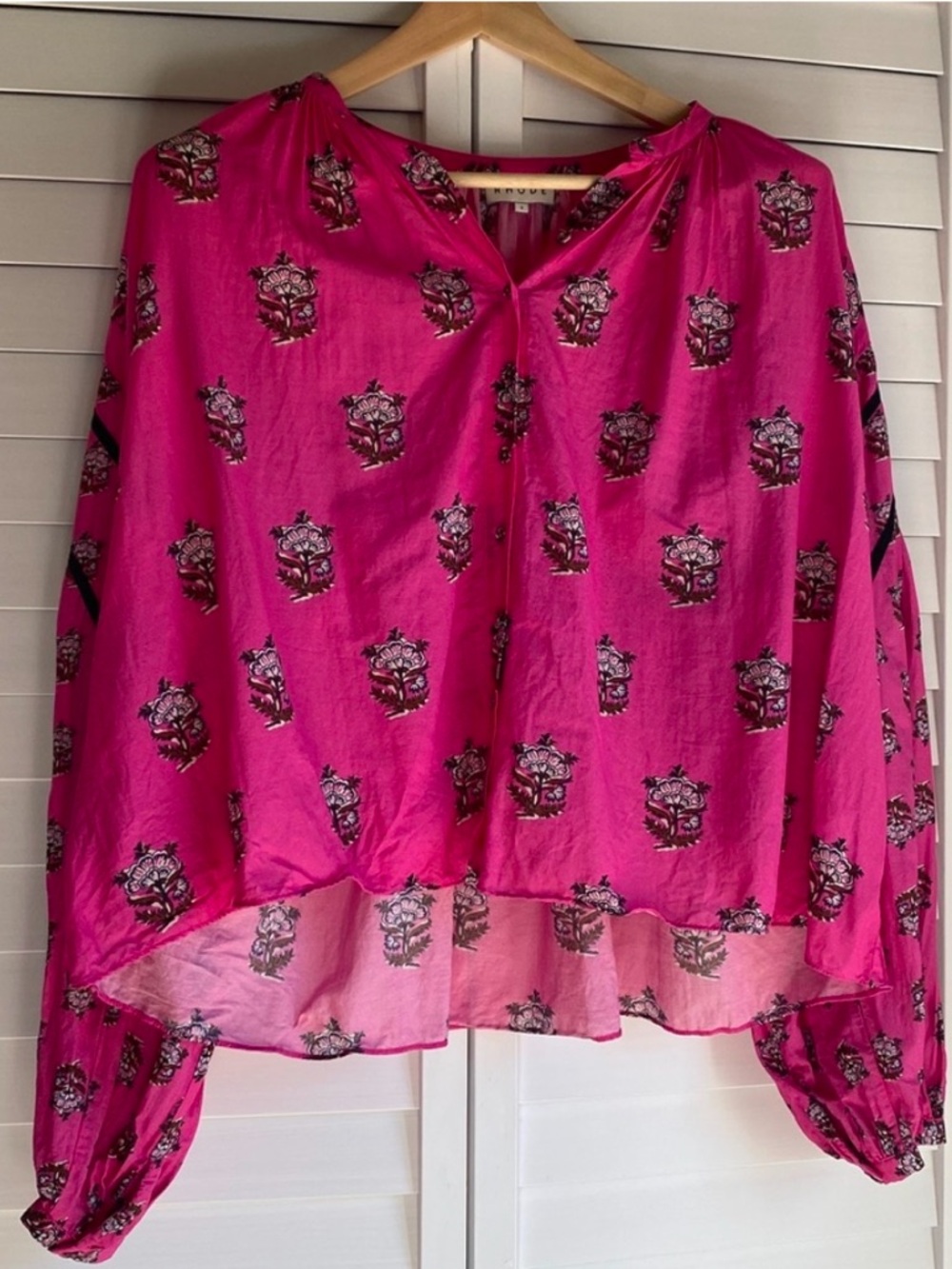 RHODE Rhea top on Marigold flowed size S